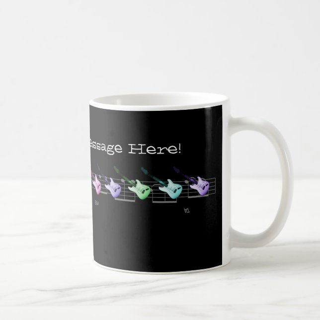 Caneca De Café A guitarra elétrica adiciona a caneca do café da (Direita)