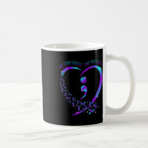 Caneca De Café A história deve acabar com o apoio à conscientizaç