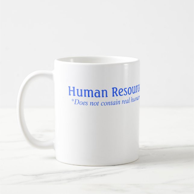 Caneca De Café A hora não contem seres humanos reais (Esquerda)