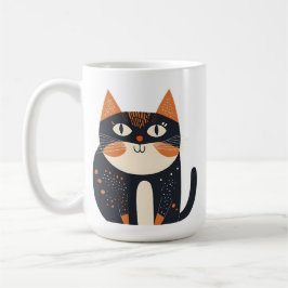 Caneca De Café A ilustração mostra um gatinho fofo