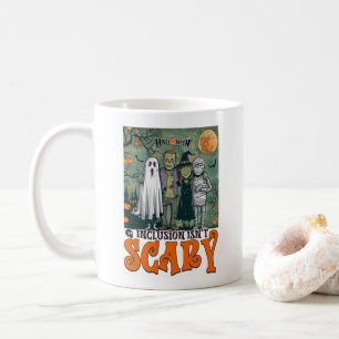 Caneca De Café A inclusão não é caricatura de horror no Dia das B