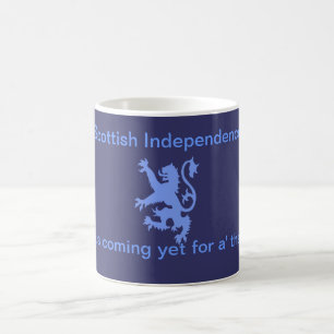 Caneca De Café A independência escocesa desenfreado do leão