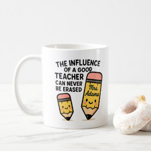 Caneca De Café  A Influência De Um Bom Professor Nunca Pode Ser A