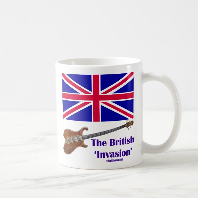 Caneca De Café A invasão britânica, a invasão britânica (Direita)