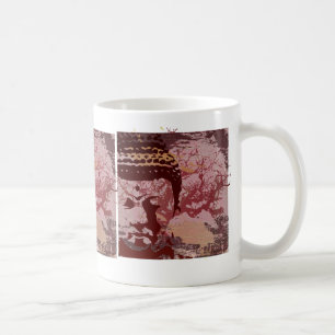 Caneca De Café A ioga fala: Gráfico da árvore de Buddha