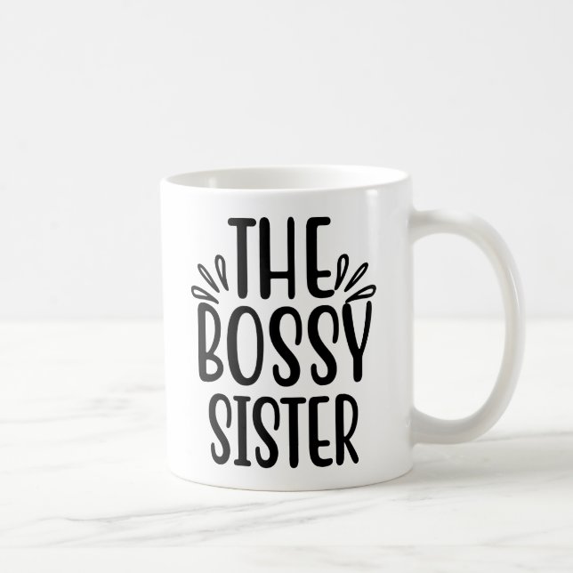 Caneca De Café A Irmã Bossy Tumbler Mug Dotada Ideia (Direita)