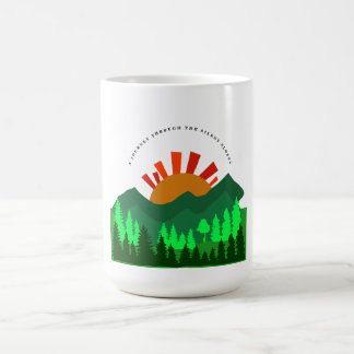 Caneca De Café A Journey Through the Silent Slopes Retro Mountain