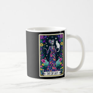 Caneca De Café A Lady Tarot Card Halloween Skeleton Skul