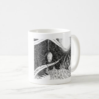 Caneca De Café A Lâmina Meia-Noite Suboçada De Aranha
