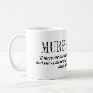 Caneca De Café A lei de Murphy