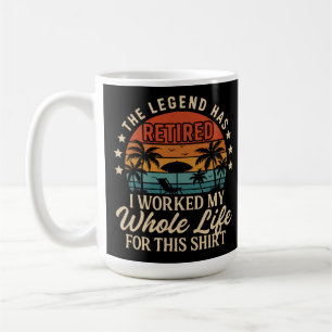 Caneca De Café A Lenda Aposentou A Design