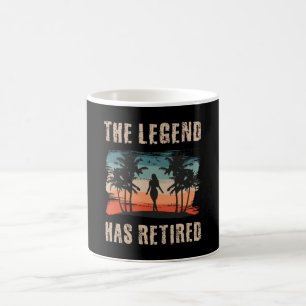 Caneca De Café A lenda se aposentou, Aposentadoria, Aposentado