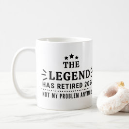 Caneca De Café A lenda se aposentou em 2024, não minha aposentado