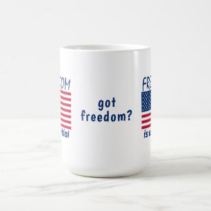 Caneca De Café A liberdade é essencial