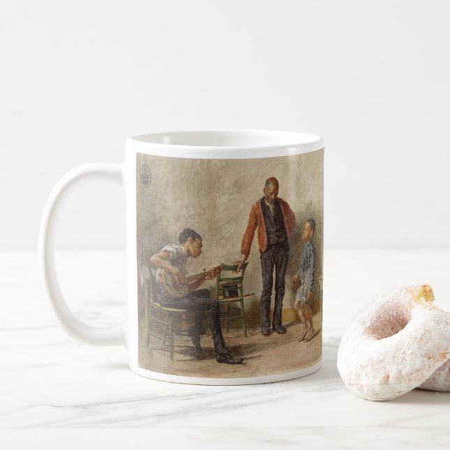 Caneca De Café A lição de dança de Thomas Eakins (Com Donut)