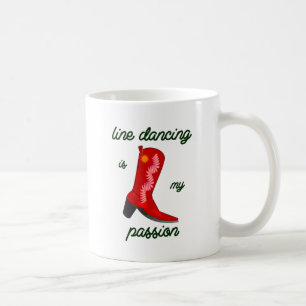 Caneca De Café a linha dança é minha paixão