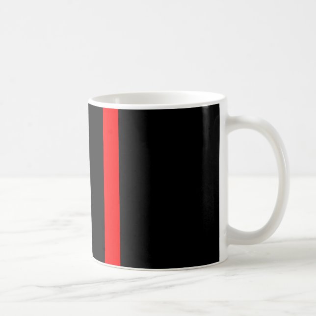 Caneca De Café A linha vermelha fina simbólica vertical em a (Direita)
