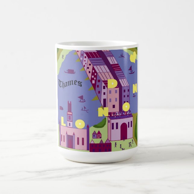 Caneca De Café A Londres de Shakespeare: Ponte de Londres (Centro)