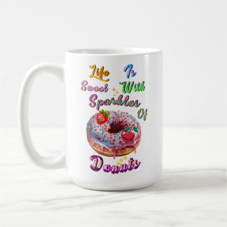 Caneca De Café A louça para bebidas da vida é doce com faíscas de