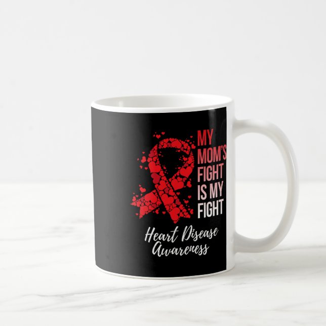 Caneca De Café A Luta Da Mãe É A Minha Consciência Da Doença Card (Direita)