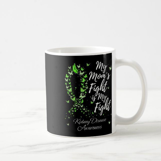 Caneca De Café A Luta Da Mãe É A Minha Consciência Da Luta Contra (Direita)