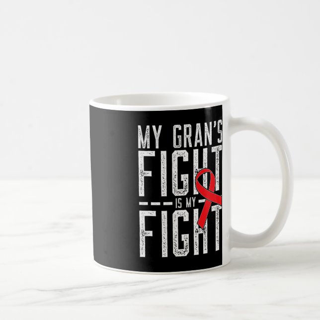 Caneca De Café A Luta da Minha avó é a Sensibilização para a Luta (Direita)