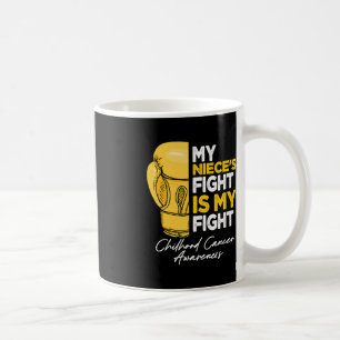 Caneca De Café A Luta da Minha sobrinha é o meu Cancer de infânci