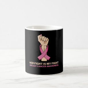 Caneca De Café A Luta Dela É Minha Luta Apoio à Família no Câncer