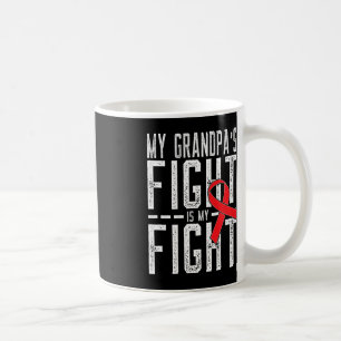 Caneca De Café A Luta do meu avô é a Luta contra o Cancer de Sang