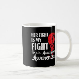 Caneca De Café A Luta É A Minha Luta Contra O Aneurismo De Saúde.