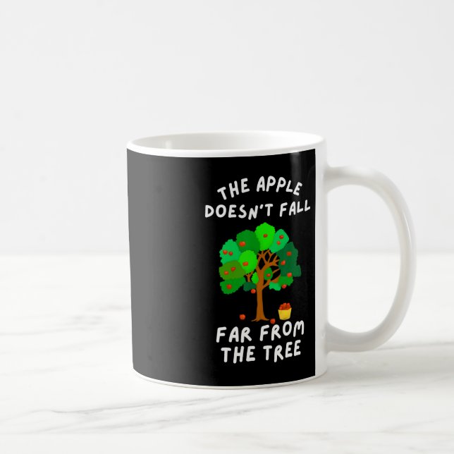 Caneca De Café A Maçã não cai longe da Família Tree Fun (Direita)