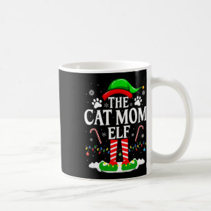 Caneca De Café A Mãe do Gato Elfa Natal Amante de Gatos Divertido