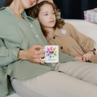 Caneca De Café A Mãe Personalizada Com Coração