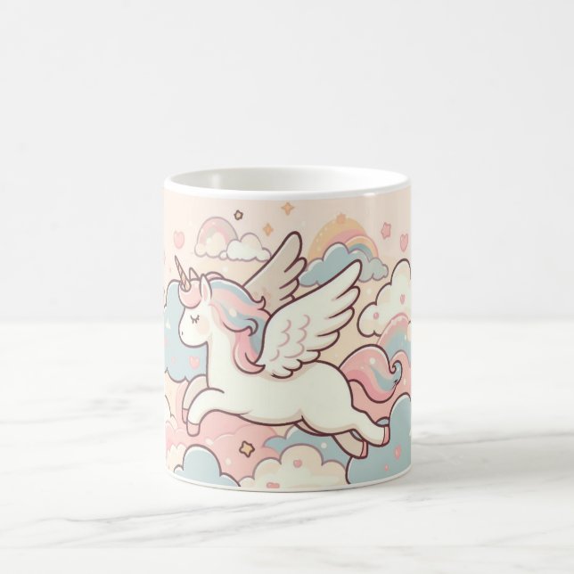 Caneca De Café A Magia dos Unicórnios (Centro)