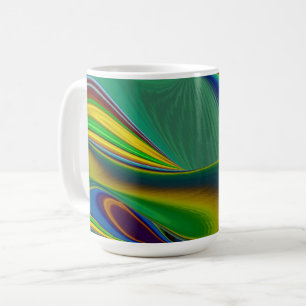 Caneca De Café A Mágica do Verão, Abstrato 3D Art