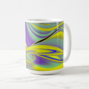 Caneca De Café A Mágica do Verão, Abstrato 3D Art