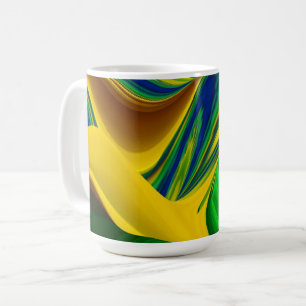 Caneca De Café A Mágica do Verão, Abstrato 3D Art