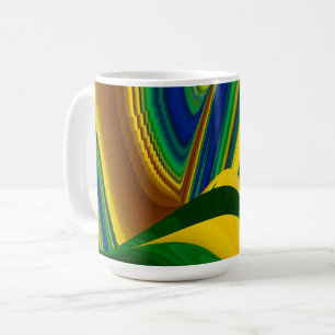 Caneca De Café A Mágica do Verão, Abstrato 3D Art