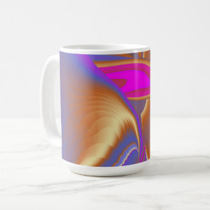 Caneca De Café A Mágica do Verão, Abstrato 3D Art