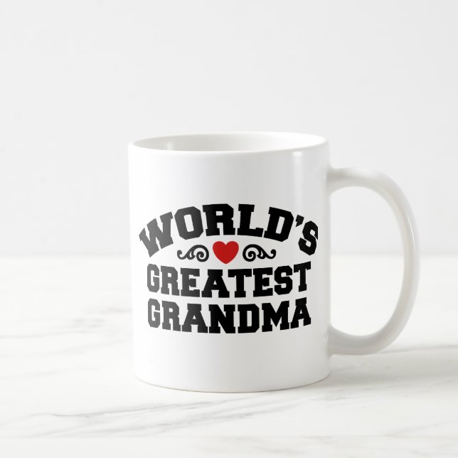 Caneca De Café A maior avó do mundo (Direita)