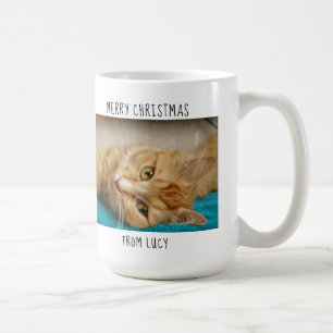 Caneca De Café A maior mãe de gato do mundo - foto de Natal