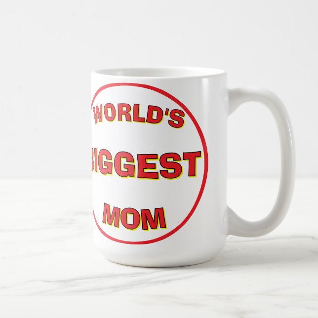 Caneca De Café A maior mãe do mundo, 15 OZ Mug (Direita)