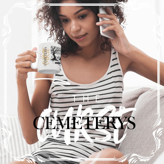 Caneca De Café A Maldição dos Cemitérios (The Cemeterys Curse cover from The Beekeeper Store)