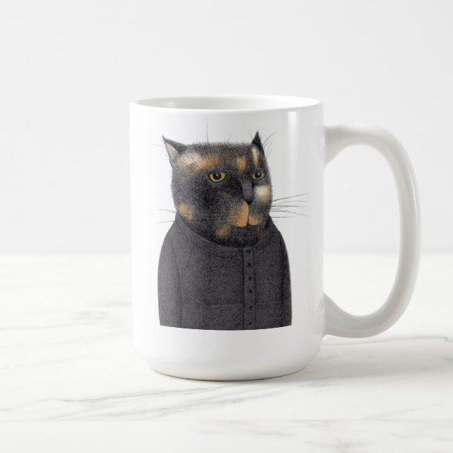 CANECA DE CAFÉ A MALHADA DE GATO ALTA, TALVEZ. (Direita)