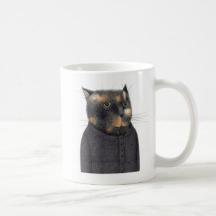 Caneca De Café A MALHADA DE GATO Branco.