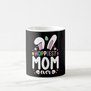 Caneca De Café A Mamãe Mais Feliz de Todos Família Coelhinho da P