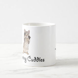 Caneca De Café A manhã afaga o gatinho
