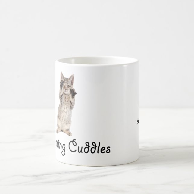 Caneca De Café A manhã afaga o gatinho (Centro)