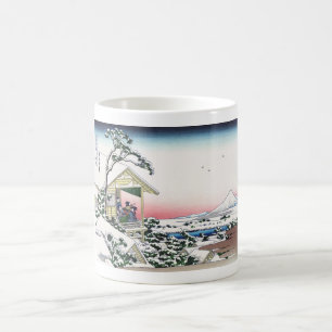 Caneca De Café A manhã após uma queda de neve