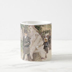 Caneca De Café A Marcha Nupcial de Robinson, Recém-Casados Antigo